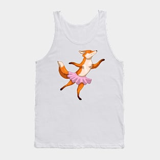 Fox Ballerina Ballet Dance Tank Top